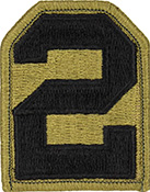 2nd Army OCP Scorpion Shoulder Patch With Velcro